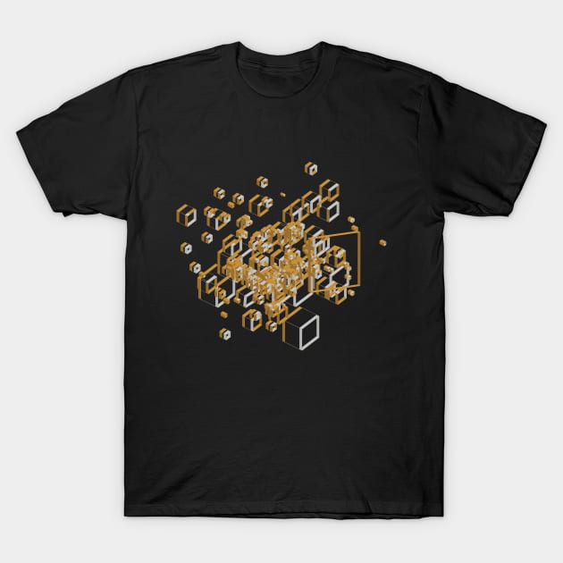 3D Futuristic GEO Lines VII T-Shirt by uniqued